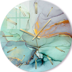 Photo Wall Clock | Turquoise Vibe 