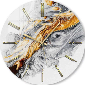 Wall Clocks | Gold with gray 