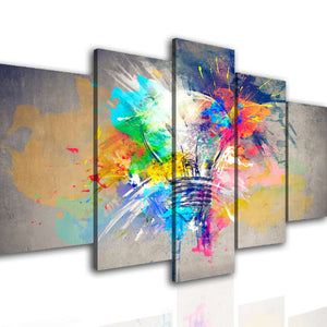 Multi Canvas Wall Art  - Abstract lamp.