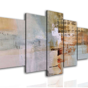 Multi Panel Canvas Wall Art  - Brown abstraction
