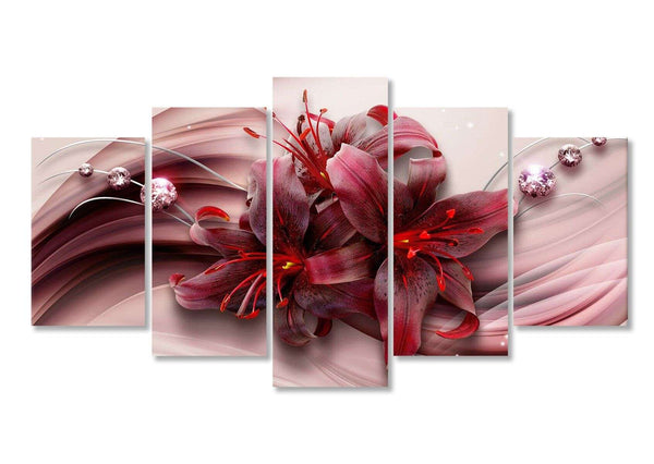 Modular picture, Red lily