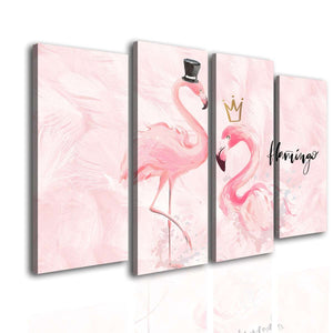 Multi Canvas Prints  -  Mr. and Mrs. Flamingo