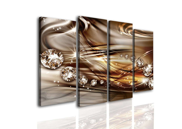 Multi Piece Wall Art  -  Chocolate abstraction