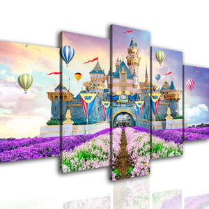 Multi Panel Wall Art  - Fairy tale castle.