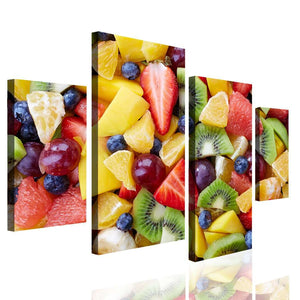 Multi Panel Canvas Wall Art  -  Fresh fruits