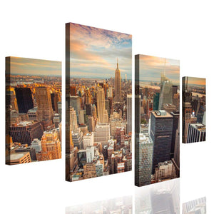 Multi Panel Wall Decor  -  Evening New York