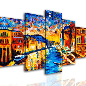 Multi Canvas Wall Art  - Bright Venice.