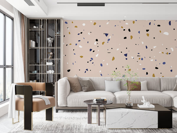 Abstract Wallpaper Mural, Non Woven, Irregular Dots Wallpaper, Abastract Wall Mural