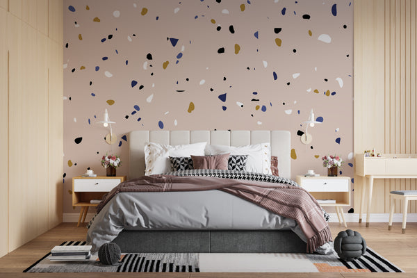 Abstract Wallpaper Mural | Irregular Dots Wallpaper