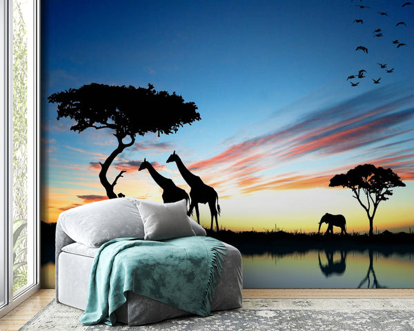  African Sunset Wallpaper