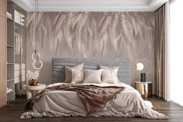 Tropical Palm Leaves Wallpaper Mural