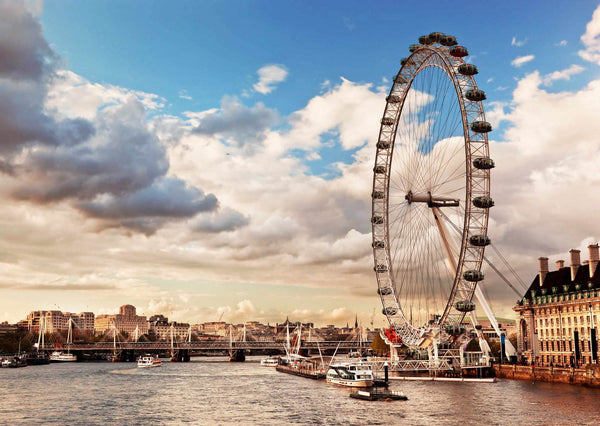 Countries Wallpaper, City Wallpaper, Non Woven, London Eye Wallpaper, River View Wall Mural