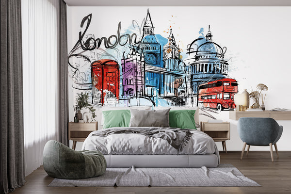 Countries Wallpaper -  London Graffiti Wallpaper