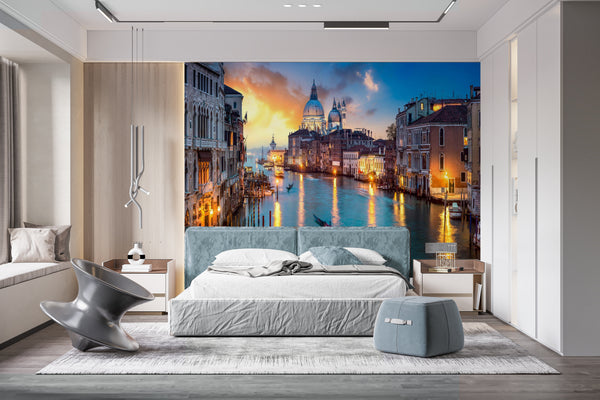 Cityscape Wall Mural -  Sunset Grand Canal Wallpaper