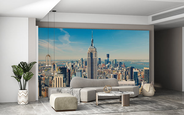City Wallpaper Mural, City Wallpaper, Non Woven, American Arhitecture Wallpaper, Empire State Building Wall Mural