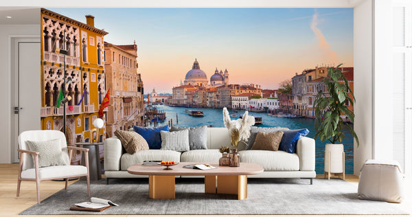 Countries Wallpaper, City Wallpaper, Non Woven, Grand Canal Wallpaper, Venice City Wall Mural