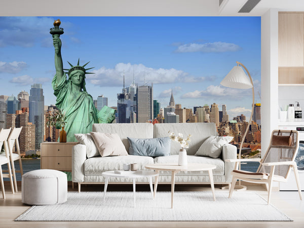 City Murals for Walls, City Wallpaper, Non Woven, Chicago Night Skyline Wallpaper, Cityscape Wall Mural