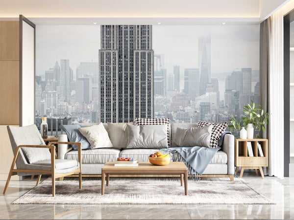 Country Wallpaper for Walls, City Wallpaper, Non Woven, NYC from above Wallpaper, Building Arhitecture Wall Mural