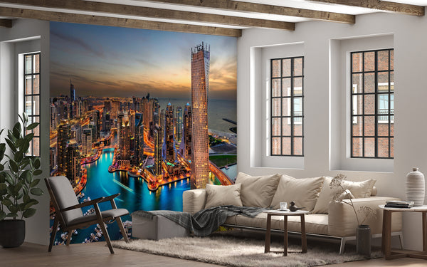 Cityscape Wall Mural -  Dubai Skyscrapers Wallpaper