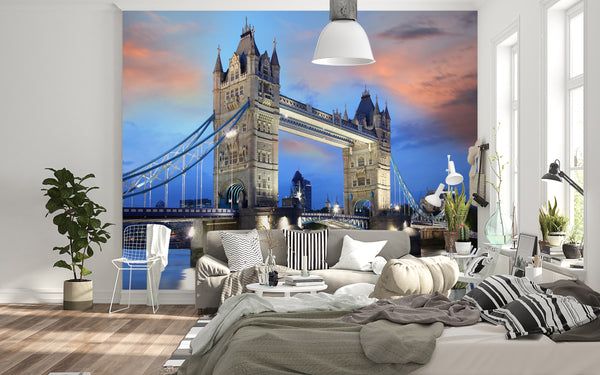 Cityscape Wall Mural -  Tower Bridge Evening Sunset Wallpaper