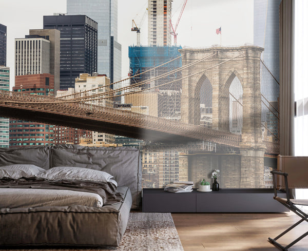 Country Wallpaper Murals - Arhitecture of Brooklyn Bridge Wallpaper