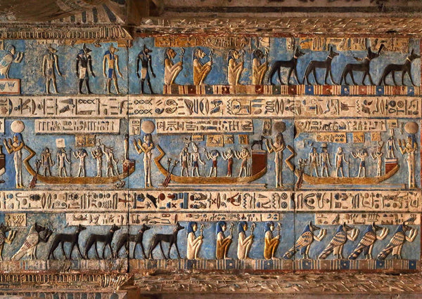 Texture Wallpaper, Non Woven, Epyptian National Art Wall Mural, Hieroglyph Wallpaper