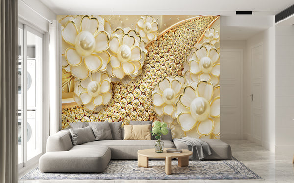 Fantasy Wallpaper | Pearl Flowers Wallpaper