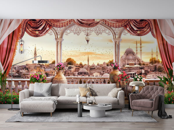 Fresco Mural | Istanbul City Wallpaper Mural