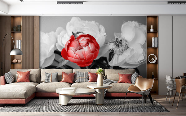  Red Peony Wallpaper