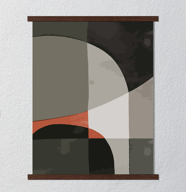 Canvas Wall Art, Minimalist Abstract Geometry Wall Poster