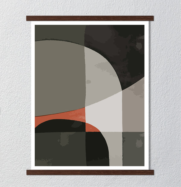 Canvas Wall Art, Minimalist Abstract Geometry Wall Poster