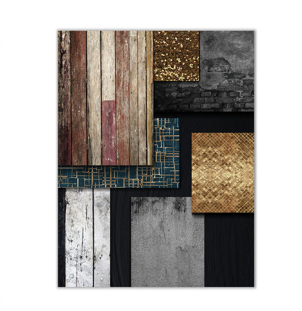 Canvas Wall Art, Abstract Brown Textures Wall Poster