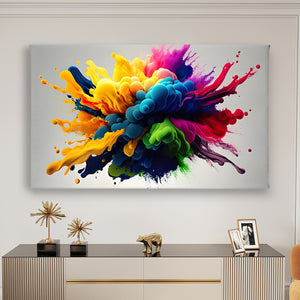 Canvas Wall Art | Splash of Colors Art Wall Poster