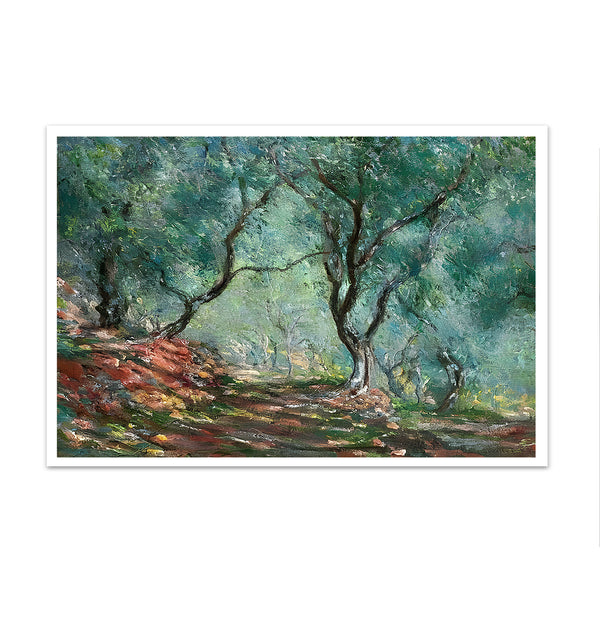 Canvas Wall Art, Claude Monet - Olive Trees in the Moreno Garden at Posterloun, Wall Poster