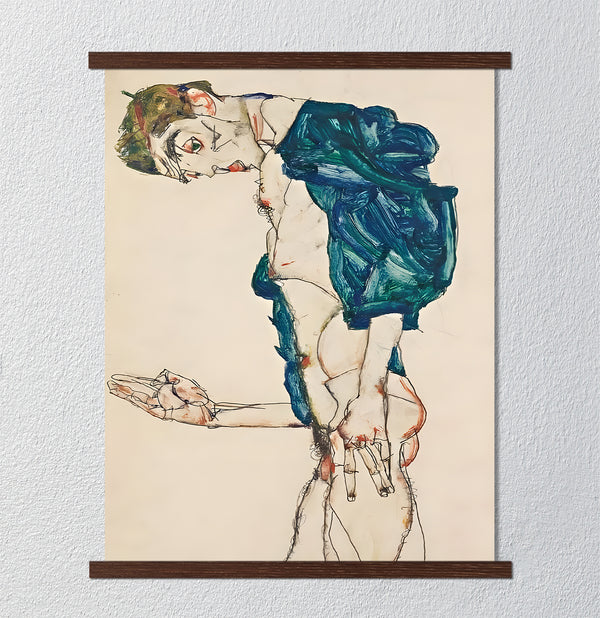 Canvas Wall Art, 'Preacher (Self-Portrait), 1913' Giclee Print - Egon Schiele, Wall Poster