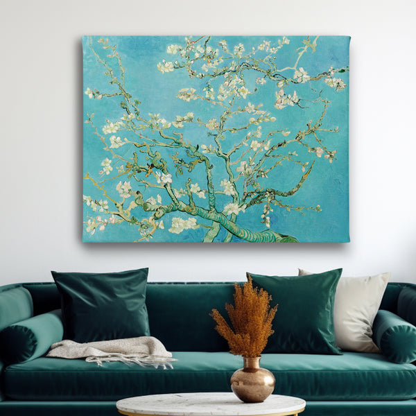 Canvas Wall Art, "Blooming Almond Branches" Vincent van Gogh, Wall Poster