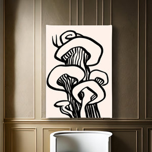 Canvas Wall Art  -  Boho Mushrooms