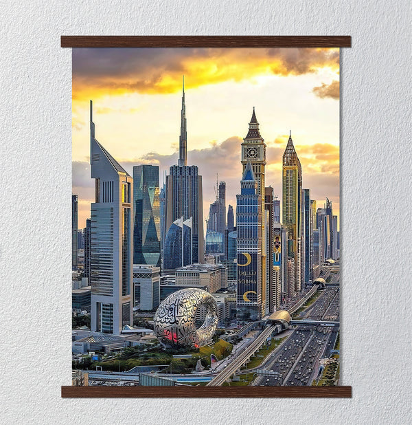 Canvas Wall Art, Dubai City View, Wall Poster
