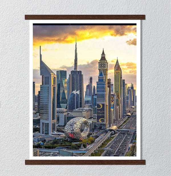 Canvas Wall Art, Dubai City View, Wall Poster