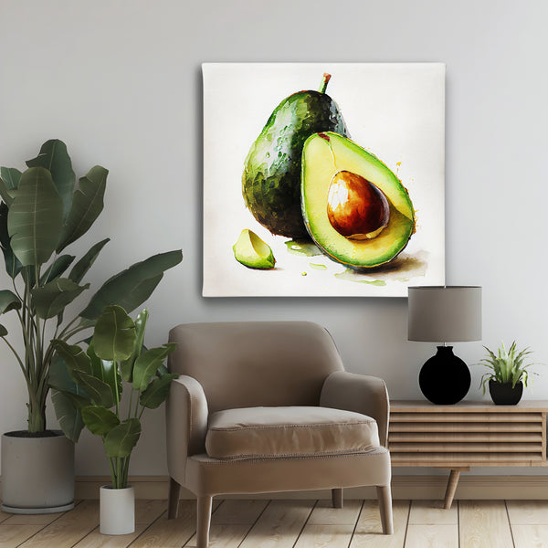 Canvas Wall Art, Oil Painting Avocado, Wall Poster