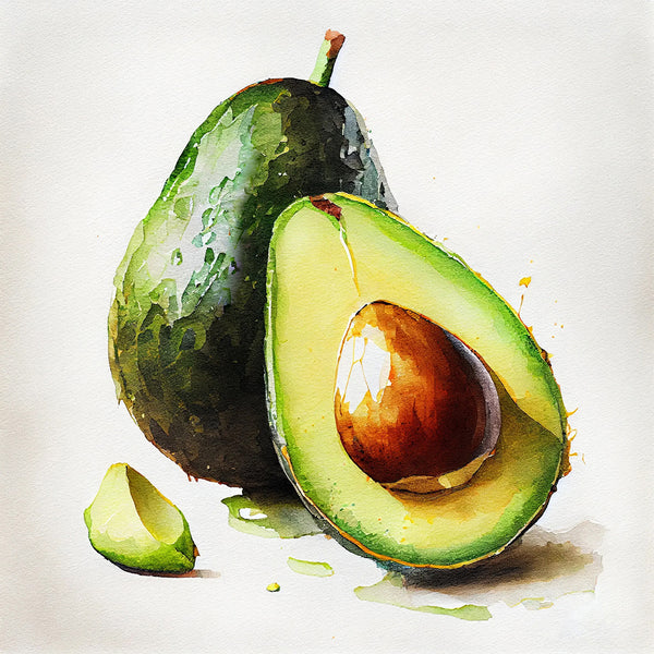 Canvas Wall Art, Oil Painting Avocado, Wall Poster