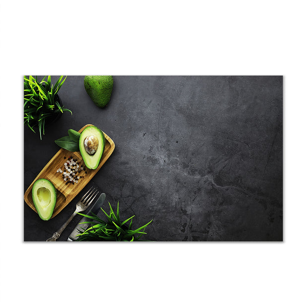 Canvas Wall Art, Green Fresh Avocado, Wall Poster