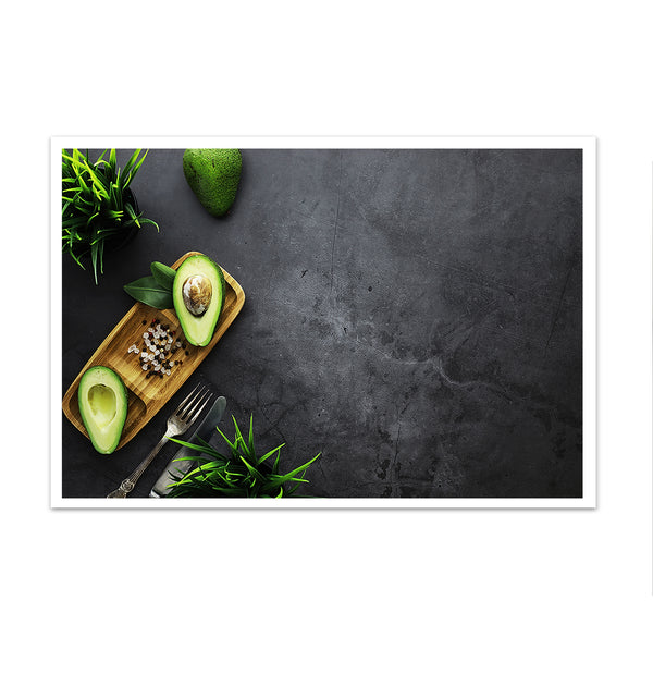 Canvas Wall Art, Green Fresh Avocado, Wall Poster