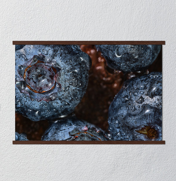 Canvas Wall Art, Fresh Blueberries, Wall Poster