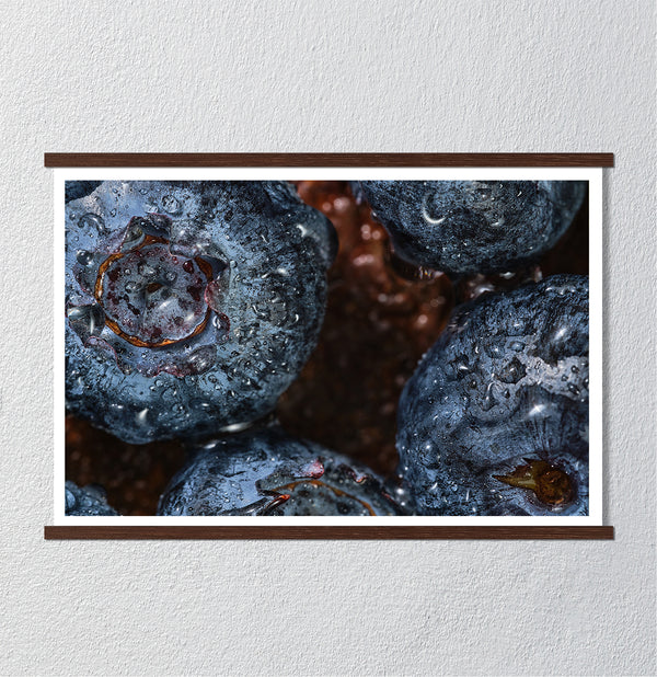 Canvas Wall Art, Fresh Blueberries, Wall Poster