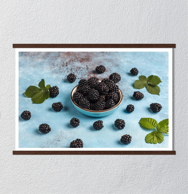 Canvas Wall Art, Fresh Blackberries, Wall Poster