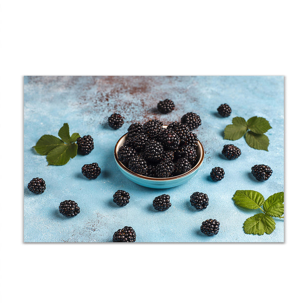 Canvas Wall Art, Fresh Blackberries, Wall Poster