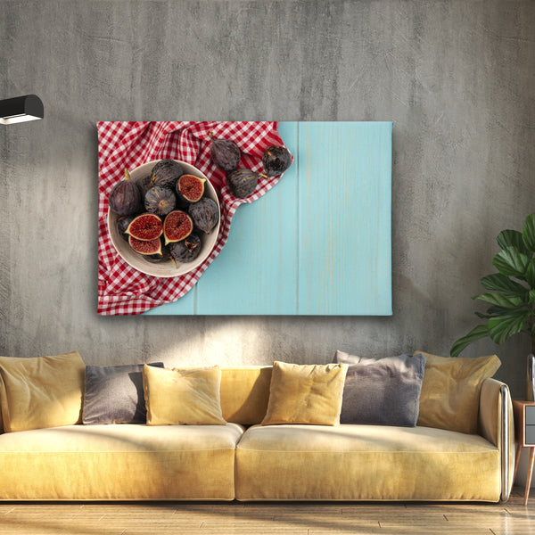 Canvas Wall Art, Fresh Fig Fruits, Wall Poster