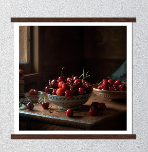 Canvas Wall Art, Cherry Fruits, Wall Poster