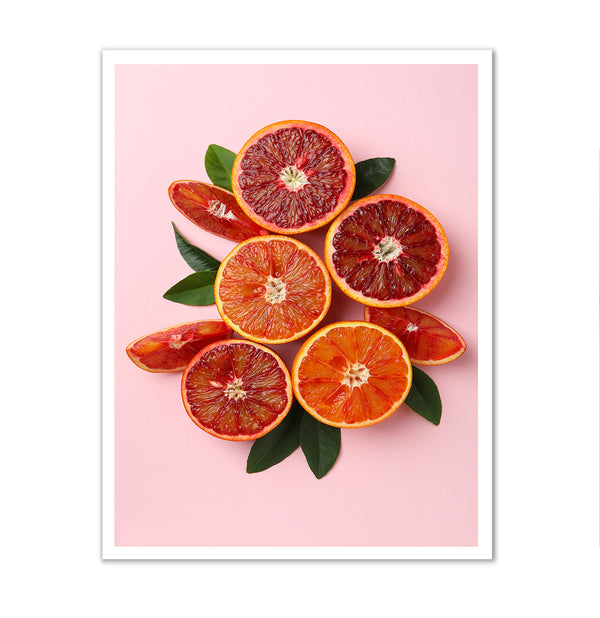 Canvas Wall Art, Fresh Orange Fruits, Wall Poster